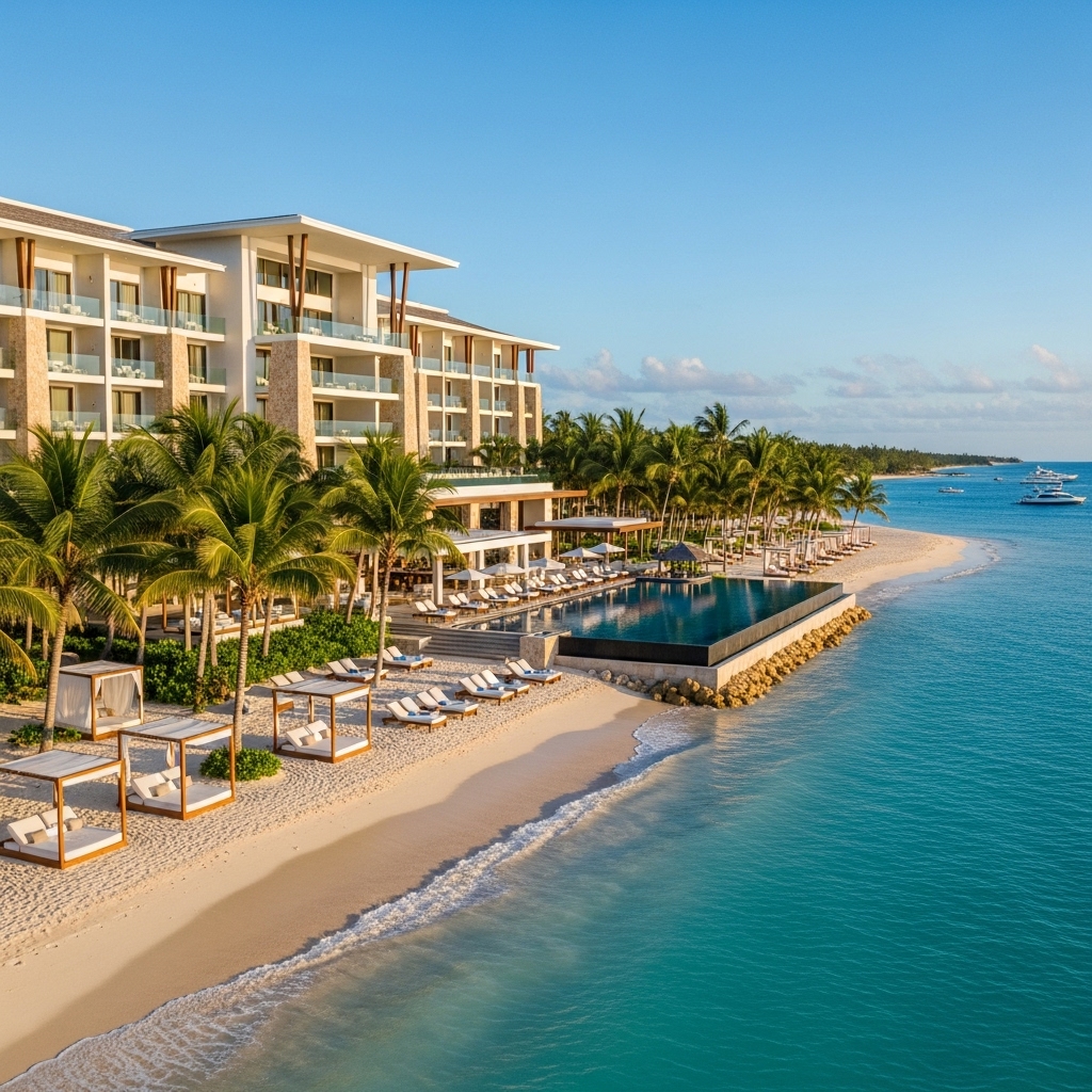 A person taking a photo in a mountainous landscape